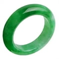 thumbnail image 2 of ZPAQI Acrylic Imitation Jade Rings Statement Dome Thick Finger Rings Party Jewelry, 2 of 21