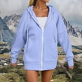 thumbnail image 4 of Godom Zip Up Hoodies Oversized Fall Sweatshirts 2025 Drawstring Zipper Hoodie Casual Loose Fit Long Sleeve Sweatshirt, 4 of 7