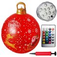 thumbnail image 2 of Decoraciones Navideñas Bolas Navidad Inflables Gigantes PVC Decorada Al Aire Libre Inflable Iluminada 24 Pulgadas Con Y Control Remoto para Fiesta Navideña Interior Exterior, 2 of 9