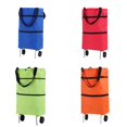thumbnail image 1 of EIGTHTAIL Sac de Courses avec Roues Chariot de Courses Portable avec Roues Chariot Pliable Sac à Main Roulant Grande Capacité pour Voyage et Maison, 1 of 9