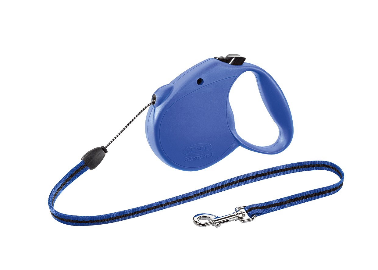 flexi Retractable Dog Leash (Cord), 16 ft, Small, Blue