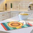 thumbnail image 6 of Yayeee Dish Drying Mat for Kitchen Counter Ultra Absorbent Easy Clean Pad 18x16", Colorful Stripes, 6 of 7