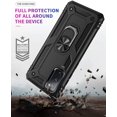 thumbnail image 4 of Grade Drop Impact for Samsung Galaxy S20 FE Case Galaxy S20 FE 5G Case 360 Metal Rotating Ring Kickstand Holder  Heavy Duty Shockproof Case for Galaxy S20 FE Phone Case (Black), 4 of 17