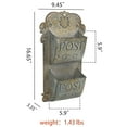thumbnail image 4 of Bigfortune Metal Wall Planter For Outdoor Indoor,Metal Plant Pot Holders,Rustic Wall Hanging Planter,Garden Wall Flower Planters, 4 of 7
