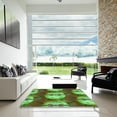 thumbnail image 7 of Ahgly Company Machine Washable Indoor Rectangle Transitional Pea Green Area Rugs, 6' x 9', 7 of 7