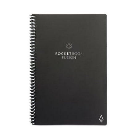Rocketbook - Fusion Smart Reusable Notebook 7 Page Styles 6" x 8.8" - Infinity Black