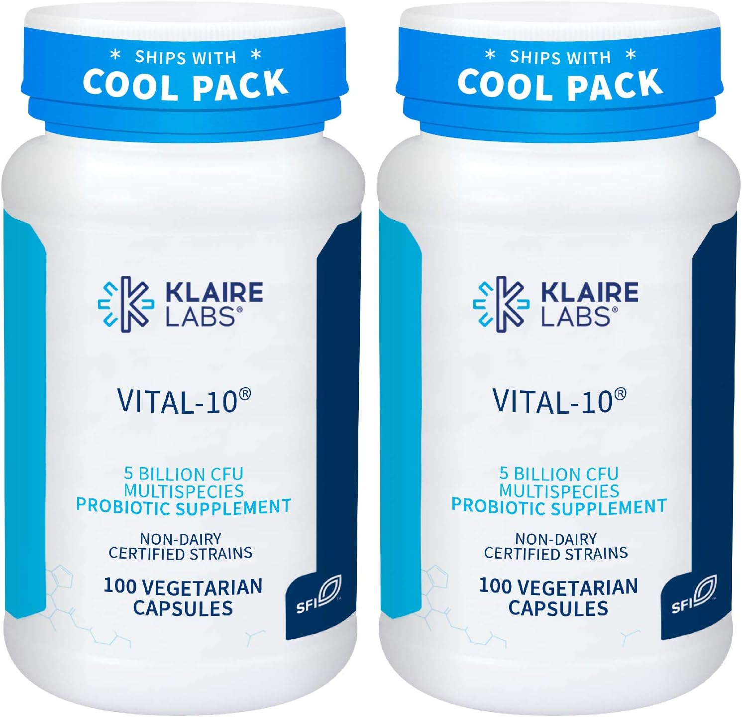 Klaire Labs Vital10 Probiotic Immune & Digestive Support Supplement