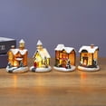 thumbnail image 3 of Navidad Casas De Pueblo Casa De Resina Pueblo Con Luz Edificios De Pueblo Coleccionables Decoración De Adorno De Navidad Sweethay HA043216-04, 3 of 6
