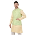 thumbnail image 3 of eloria Men's Nehru Jacket Waistcoat Indian Waistcoat Blazer Jacquard Jacket, 3 of 7
