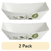 (2 pack) Dixie KL300PATH 3 lb. Kant Leek Tray - 7 22/25"L x 5 3/4"W x 1 63/100"D