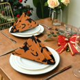 thumbnail image 3 of GZHJMY Holiday Cloth Napkin Halloween Witch Bat Kitchen Dining Table Decor for Cocktail Gathering Party Holiday Wedding Everyday Use 1 Pack 20" × 20", 3 of 6