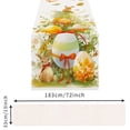 thumbnail image 3 of Camino de mesa de Pascua | Mantel festivo para decoración de comedor | Tejido de poliéster supersuave | Bufanda de mesa de 72 x 13 pulgadas para fiestas en la cocina, Acción de Gracias, picnics, 3 of 9