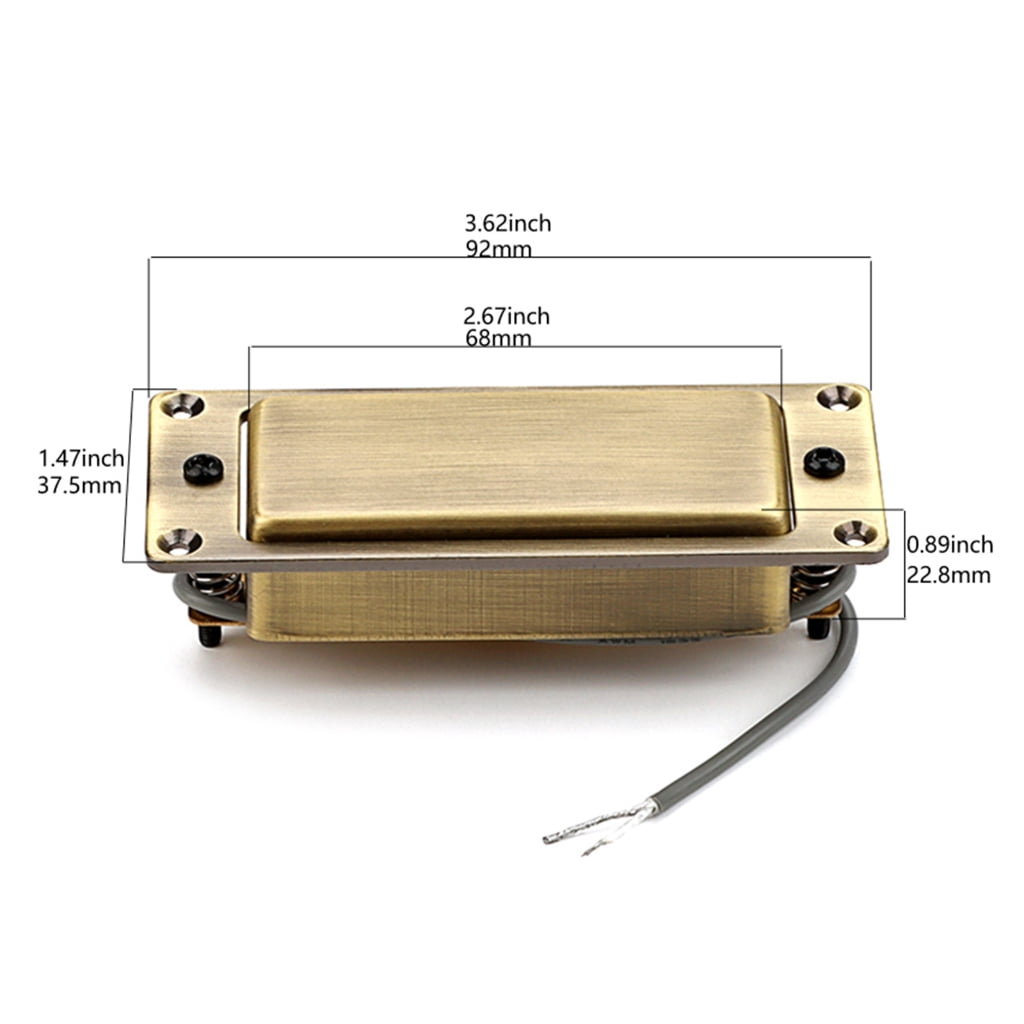 BQBQERT 2-Core Wire Guitar Humbuckers Pickup Sealed Double Coil Bridge and Neck Pickups Replacement Electric Guitar Part