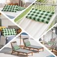 thumbnail image 5 of Green Plaid Throw Pillow Cover, Pillowcase Protectors with Zipper, Breathable Decorative Lumbar Pillow Case Cover, Spring Summer Farmhouse Buffalo Checkered Pillow Shams for Couch Sofa 12x20Inch, 5 of 8
