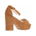 thumbnail image 3 of Women Platform Chunky Heeled Sandals Ankle Strap Sexy Open Toe Heels Chunky Block Platform Wedge Sandals, 3 of 5