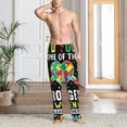 thumbnail image 6 of Lsque I Love With Autism Print Men's Pajama Pants, Lounge Pant - Comfortable Home Wear,Elastic Waistband, Stylish Design-XX-Large, 6 of 9