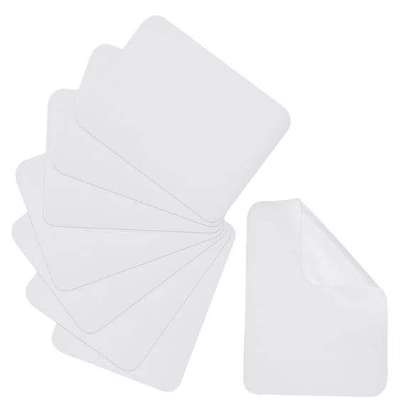 Uxcell 8 Pcs Fabric Iron on Patches, 3.7 x 4.9 Inch Twill Imitation Denim Jean Pants Inside & Outside Patch for Cotton Clothes Ripped Jean Bag Hat Holes Repair Decorating Kit, White