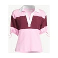 thumbnail image 5 of Free Assembly Women's Tie Sleeve Polo Top, 5 of 6