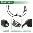 thumbnail image 4 of Unique Bargains ABS Wheel Speed Senor ABS Sensor Anti-lock Braking System Sensor for Toyota Camry 2002-2006-for for FWD Only Rear Left, 4 of 7
