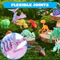 thumbnail image 4 of Joyfy 12 Pcs 3D Printed Dinosaur Fidget Toys for Kids Party Favors, Flexible Articulated Animals Skeleton, Desk Pets, Bulk Gifts for Birthday, Goodie Bag Stuffers, 4 of 8