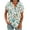Q-Green, variant on Fashion Shirts for Womens Summer Plus Size Casual Printed V-Neck Loose Short Sleeve Raglan Sleeve Button Top