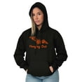 thumbnail image 4 of Cute Haunted House Halloween Bat Hoodie Sweatshirt Women Men Brisco Brands L, 4 of 6