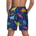 thumbnail image 4 of Uemuo Dinosaurs Pattern Mens Swim Trunks Quick Dry Board Shorts with Mesh Lining, Stretch Beach Shorts Quick Dry No-Chafing Board Shorts-X-Large, 4 of 9