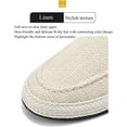 thumbnail image 3 of Linen Espadrilles for Men,Straw Casual Canvas Slip On Loafers,Solid Color Comfortable Breathable Espadrilles., 3 of 8