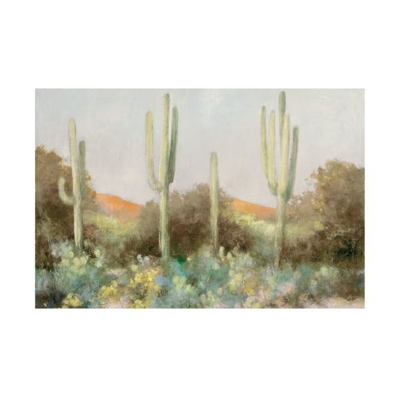 Julia Purinton 'Sunrise Desert III Neutral' Canvas Art