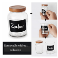 thumbnail image 3 of HLONK 2 Pieces Label Stickers with Erasable Marker Versatile Chalkboard Pantry Labels for Organizing DIY Removable Writable Premium Vinyl Labels for Kitchen Use, 3 of 7
