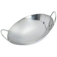 thumbnail image 3 of Stainless Steel Flat Bottom Wok Pan for Induction/Electric/Gas, 3 of 6