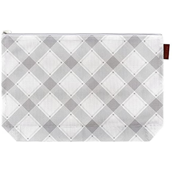 It's Sew Emma Charcoal Mad for Plaid Project Bag