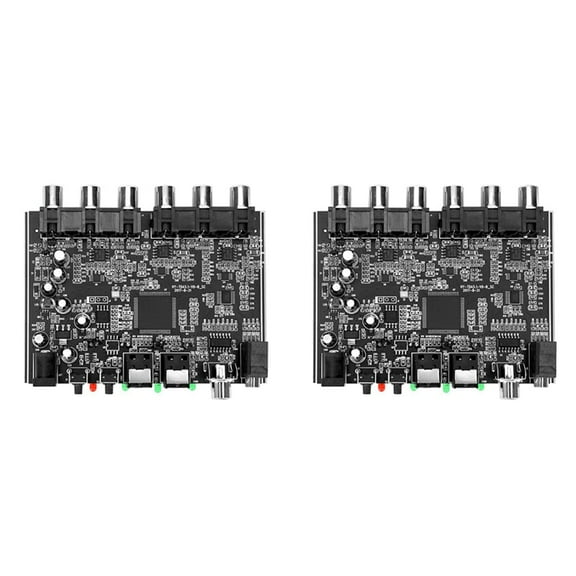 2X Module 5.1 Channel AC-3 PCM Digital Optical DTS HiFi Stereo Audio Theater Decoder Amplifier Decoding Board