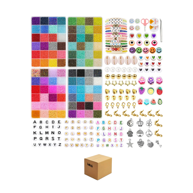 Set Bricolaje De Cuentas Para Hacer Pulseras ML136 42000, más Unidades Lab.G Multicolor