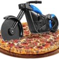 thumbnail image 1 of Motorcycle Pizza Cutter, Funny Pizza Cutter, Stainless Steel Plastic Pizza Roller, Pizza Wheel, Pizza Knife, Pizza Cutter with Sharp Cutter Wheel & St, 1 of 5