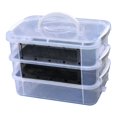 thumbnail image 2 of lingqin Mealworm Breeding Box Easy to Clean Breadworm Breeding Box Feeding Container 3 Layer, 2 of 9