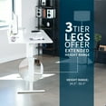 thumbnail image 6 of VIVO Electric 71” x 36” Stand Up Desk, White Table Top, White Frame, 6 of 8