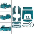thumbnail image 4 of Kits Envolventes de Cuerpo de Plástico, Visera Decorativa para Ventana, Deflector , Alerón Trasero para per per per RC, Accesorios para Coche, Re Verde, 4 of 8
