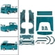 thumbnail image 3 of Kits Envolventes de Cuerpo de Plástico Baoblaze Visera Decorativa para Ventana Deflector Alerón Trasero para RC verde, 3 of 8