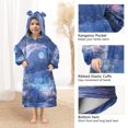 thumbnail image 3 of FORMRS Wearable Blanket Hoodie with Sleeves for Kids Cozy Flannel Sweatshirt, Crystal Ball, 3 of 7