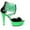Green, variant on Ellie Shoes E-609-Adore 6 Neon Neon Womens Stiletto with Elastic Straps Blacklight sensitive Yellow / 5