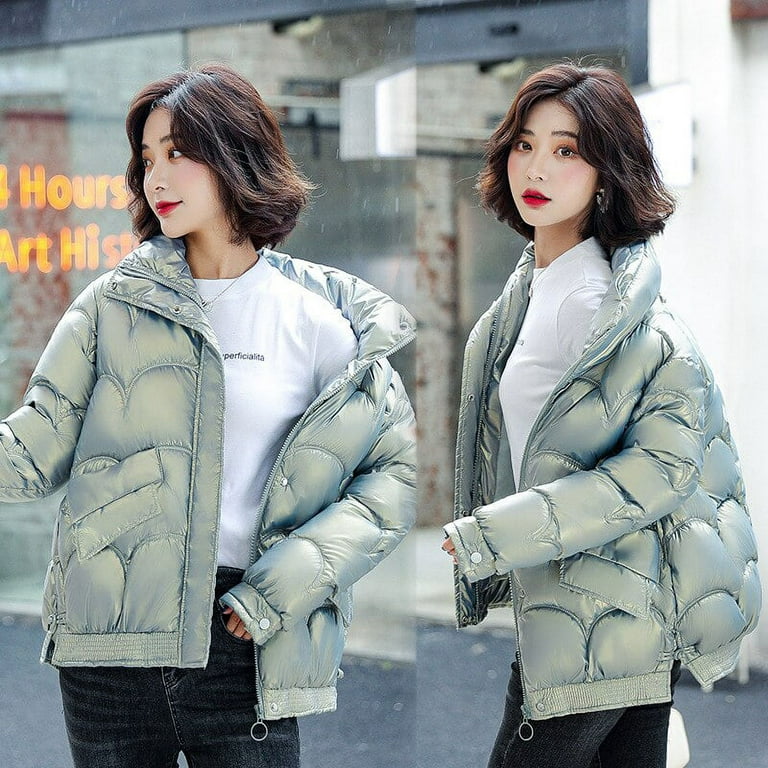 DanceeMangoo Winter Coat Women Loose White Coat Korean Short Jacket Hooded  Casual Coats and Jackets for Women Chaqueta Mujer Invierno Zm 