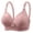 Pink, variant on Guluxicc Plus Size Bras for Women No Underwire Wireless Comfortable Bra with Adjustable Straps Push Up Breathable Bras, Brown, L