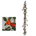 thumbnail image 2 of Guirnalda artificial con flores, decoraciones de pared, guirnalda colgante, enredadera artificial. rojo, 2 of 3