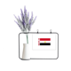 thumbnail image 1 of En Egipto, país de amor Tarjeta de jarrón de lavanda artificial, 1 of 3