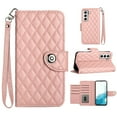thumbnail image 4 of Allytech Wallet Case for Samsung Galaxy S23, Luxury PU Leather Shockproof Protective Flip Cover for Women Girls, Kickstand Folio Case with Card Slots Holder Wrist Strap Lanyard - Coralpink, 4 of 7
