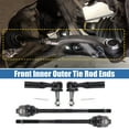 thumbnail image 3 of Unique Bargains 4pcs Front Inner Outer Tie Rod Ends Kit Suspension Steering Tie Rod End for Chevrolet Avalanch Drag Link, 3 of 7