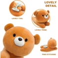 thumbnail image 2 of Lindo oso de peluche almohada pequeño Kawaii oso de peluche cojín de peluche para niñas y niños marrón 9.8" JAMW Sencillez, 2 of 5