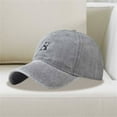 thumbnail image 1 of Embroidery Solid Color Duck Hat Trend Personality Outdoor Print Breathable Mesh Hat, 1 of 4