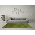 thumbnail image 3 of Ahgly Company Indoor Square Oriental Green Industrial Area Rugs, 7' Square, 3 of 4